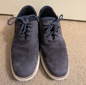 Cole Haan Men's Navy Blue Suede Shoes size 12
